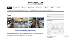 Desktop Screenshot of homebeer.com